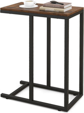 Tavolino a Forma Di C per Divano E Letto, Tavolino Basso Con Struttura in Metall