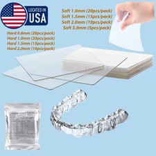 1 Pack Dental Vacuum Forming Sheets Lab Splint Thermoforming Materials Hard Soft
