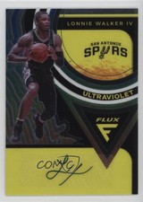 2020-21 Panini Flux Ultraviolet Signatures Lonnie Walker IV #UV-LWK Auto 3nn