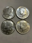 1964 Kennedy Half Dollar Coin, 90% Silver, Lot of 6, Circulated