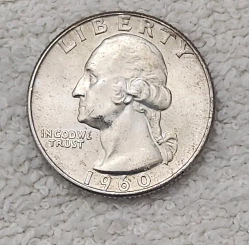1960 D Washington Quarter Almost Uncirculated 90% Silver 25C FREE SHIPPING