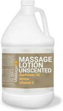 Unscented Massage Lotion, 1 Gallon - Soothing Formula Provides Smooth Extended G