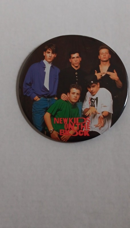 New Kids on the Block Pinback Button Collectible Rock & Pop Music