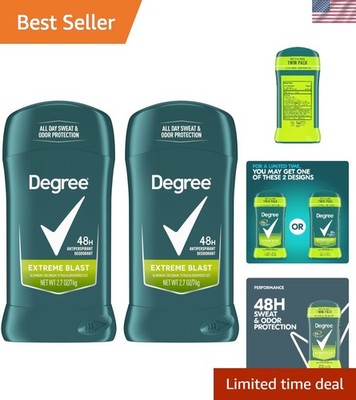 Stay Fresh All Day with Degree Men Extreme Blast Antiperspirant 2.7oz Pack of 2