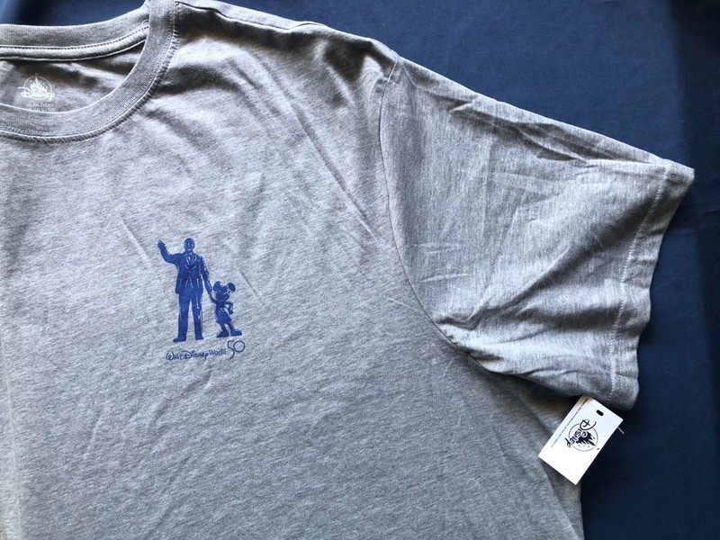 WDW DISNEY Shirt XXL  w/Tags WDW 50th ANNIVERSARY Walt & Mickey PARTNERS STATUE
