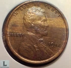 1917 P BN UNC Lincoln Wheat Small Cent Beautiful alloy pattern see pics L12