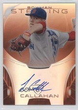 2013 Bowman Sterling Prospect Orange Refractor 74/75 Jamie Callahan Auto 0f8