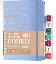 Legend Planner 2026 PRO HOURLY Weekly Planner Set Periwinkle 8.5x11 SEALED