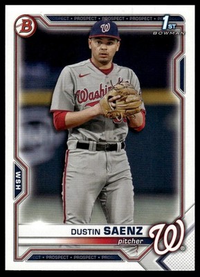 Dustin Saenz 2021 Bowman Draft #BD-14 Washington Nationals