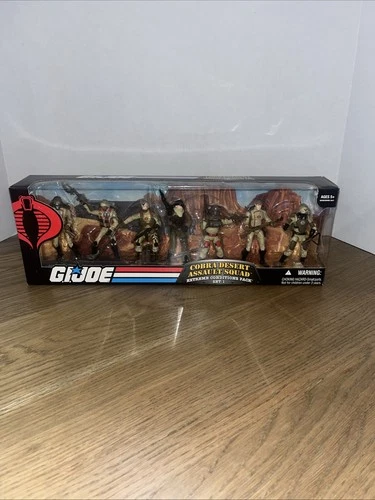 Gi Joe 25th Anniversary Comic Cobra Desert Assault Squad 7fig Set NIB sealed
