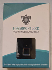 Smart Fingerprint Gym Lock Keyless - 10 Prints, Rechargeable Padlock Security