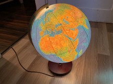 JRO Leucht Globus Type A 7640 Messinghalter D-ca 35cm