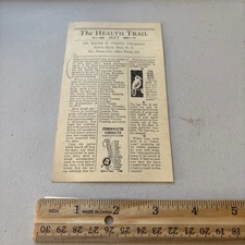 Antique Chiropractic Propaganda: The Health Trail Spinal Postcard Newspaper