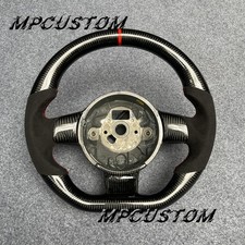Black Leather Carbon Fiber Steering Wheel Fit For Lamborghini Gallardo 2004-2014 Black Leather Carbon Fiber Steering Wheel Fit For Lamborghini Gallardo 2004-2014