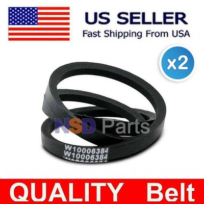 #ad 2PK W10006384 Washer Belt for Whirlpool Maytag Washers PS11747978 AP6014712 $9.90