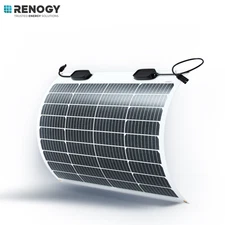 Renogy Flexible 50W 12V Monocrystalline Solar Panel Off-Grid Charger For Marine