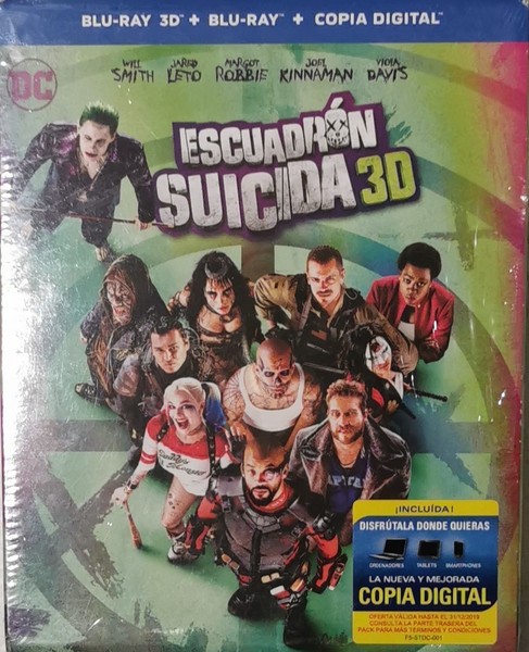 BLU-RAY ESCUADRON SUICIDA 3D                                          PRECINTADO