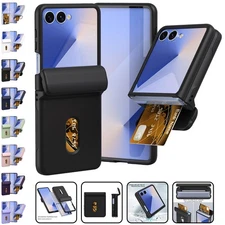 For Samsung Galaxy Z Flip 7FE/7/6/5/4/3 Card Slots Shockproof Slim Phone Case