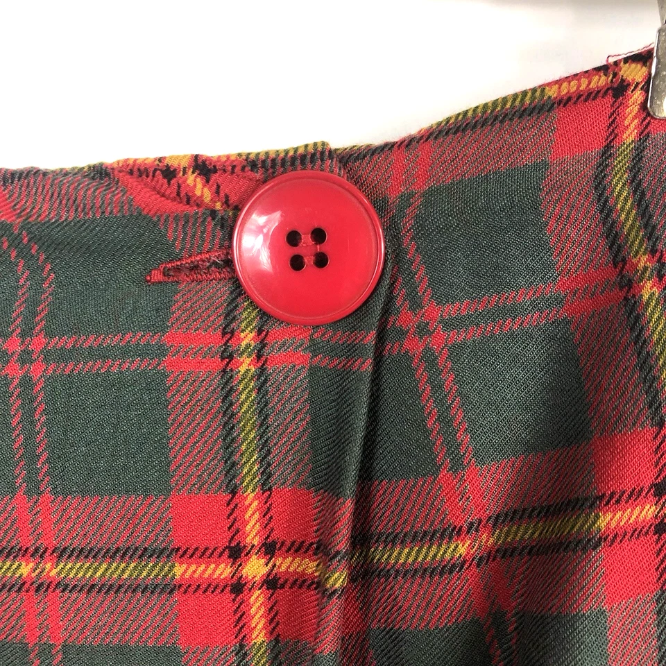 Charter Club Classics Mujer Rojo Verde A Cuadros Acebo Tema Navidad Envoltura Larga 6 Foto 4 de 4