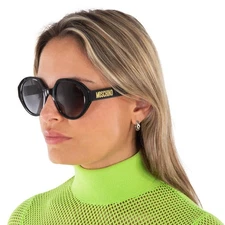 Moschino Grey Gradient Round Ladies Sunglasses MOS126/S 0807/9O 53