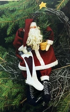 MAKING A LIST 14" SANTA Doll Pattern by Katie's Homespun Stitches