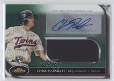 2012 Finest Jumbo Relic Rookies Green Refractor 86/199 Chris Parmelee Auto 0w7