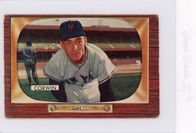 1955 BOWMAN AL CORWIN #122 NEW YORK GIANTS VG VERY GOOD