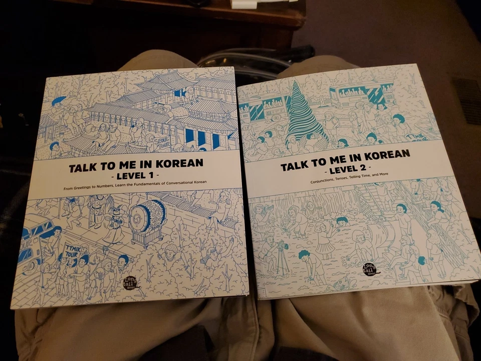 Talk To Me In Korean 1+2 And The Workbooks - Image 3 of 4