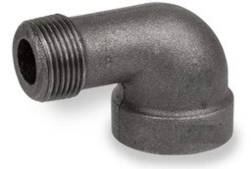90° BLACK MALLEABLE IRON STREET ELBOW, UL/FM Listed