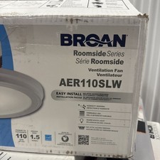 Broan-NuTone AER110SLW Energy Star Certified Bath Fan, Medium, White, 105 Sq Ft,