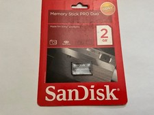 1pcs New 2gb SANDISK black Sony compatible Memory Stick Pro duo CYBERSHOT CAM