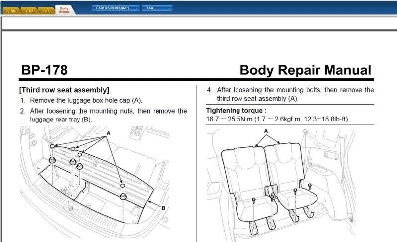 Kia Carens (M.Y 2014...) Manual De Taller En Cd - Imagen 4 de 4