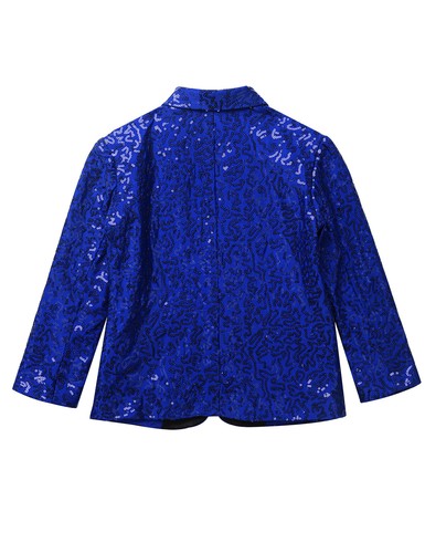 Kids Boys Sequin Shiny Jacket Stage Performance Coat Wedding Party Dancewear - Picture 19 of 129