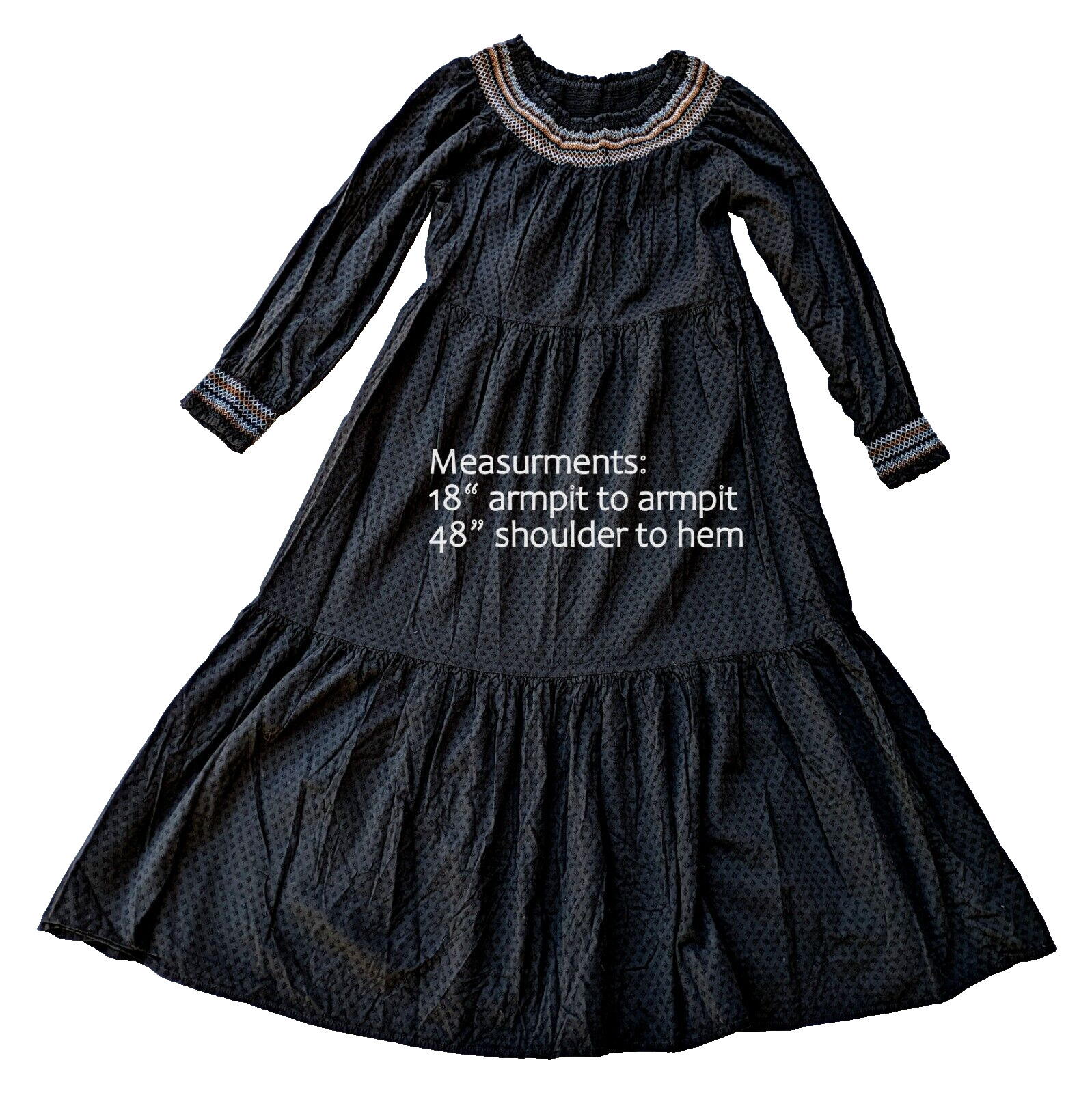 Universal Thread prairie cottagecore Smocked Long… - image 7