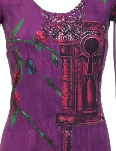 Archaic Affliction Women's T-Shirt Short Sleeve MY GIRL Tattoo Heart Biker - Picture 6 of 9