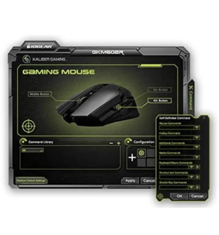 IOGEAR Kaliber Gaming Wireless Gaming Keyboard and Mouse Combo, GKM602R - Image 4 of 4