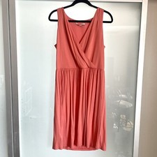 Ann Taylor LOFT Coral Fit/Flare Dress Size M