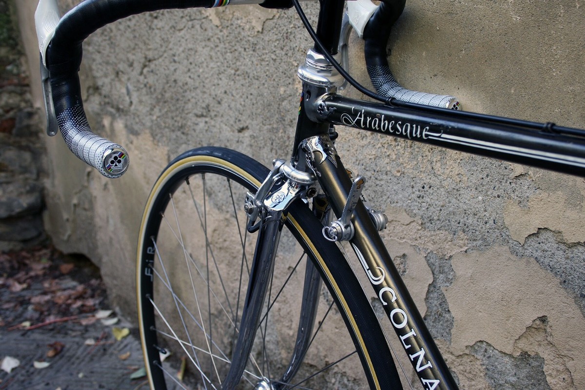 colnago arabesque 30th anniversary campagnolo record gold bike