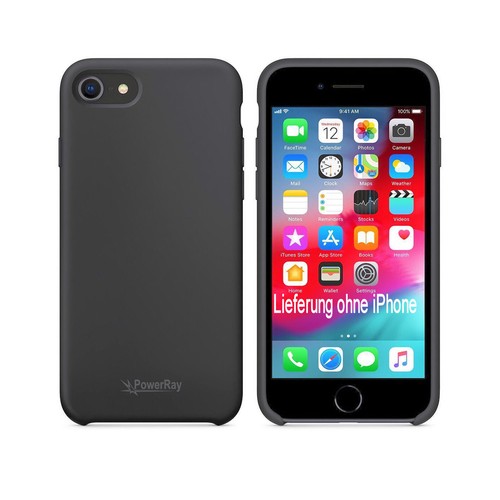PowerRay PRMQGK2 Silikon TPU Cover Case Hülle in Schwarz für Apple iPhone 7 - 8 - Picture 10 of 10