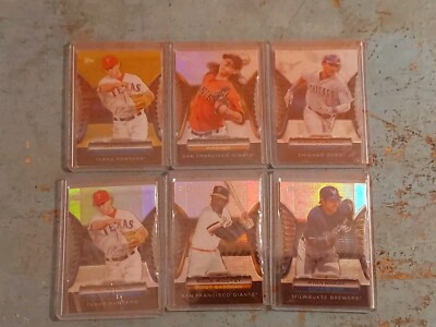 2012 Topps Baseball Cards.  6 Each