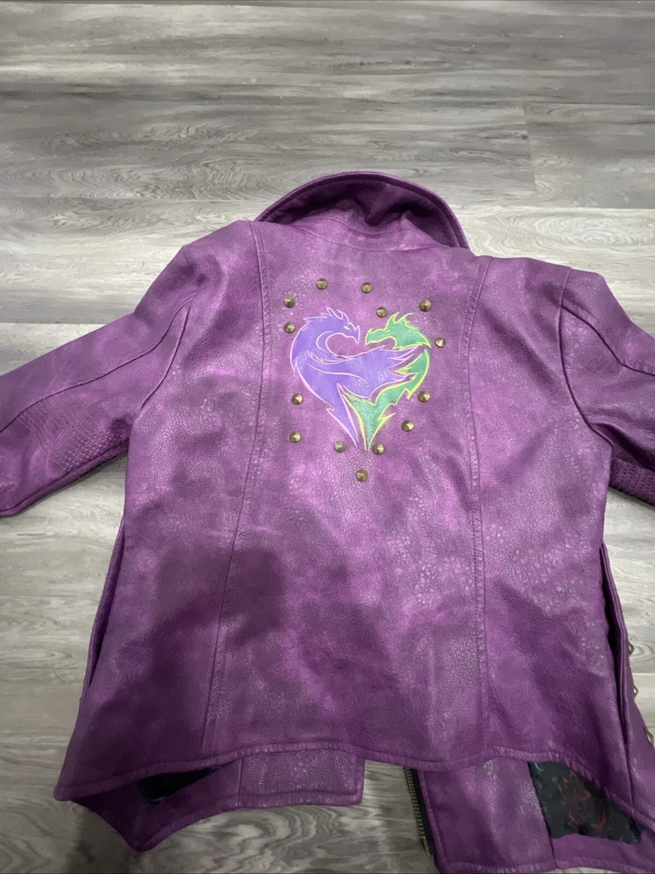Chaqueta Descendants Mal Moto Talla 9-10 Niño Auténtica Tienda Disney Foto 3 de 4