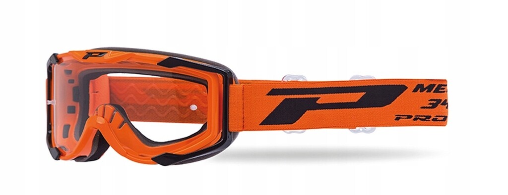 Lunettes PG3400-106 RO Menace pour motocross orange sur terrain boueux