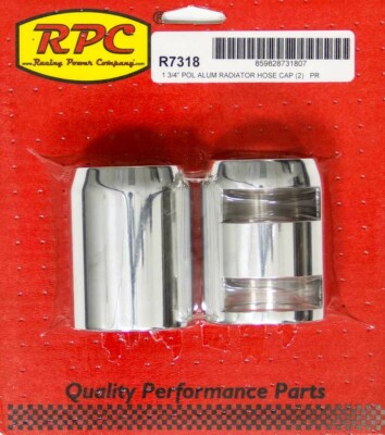 Polierter Schlauchanschluss Kühlerauslass Paar RACING POWER CO-PACKAGED R7318