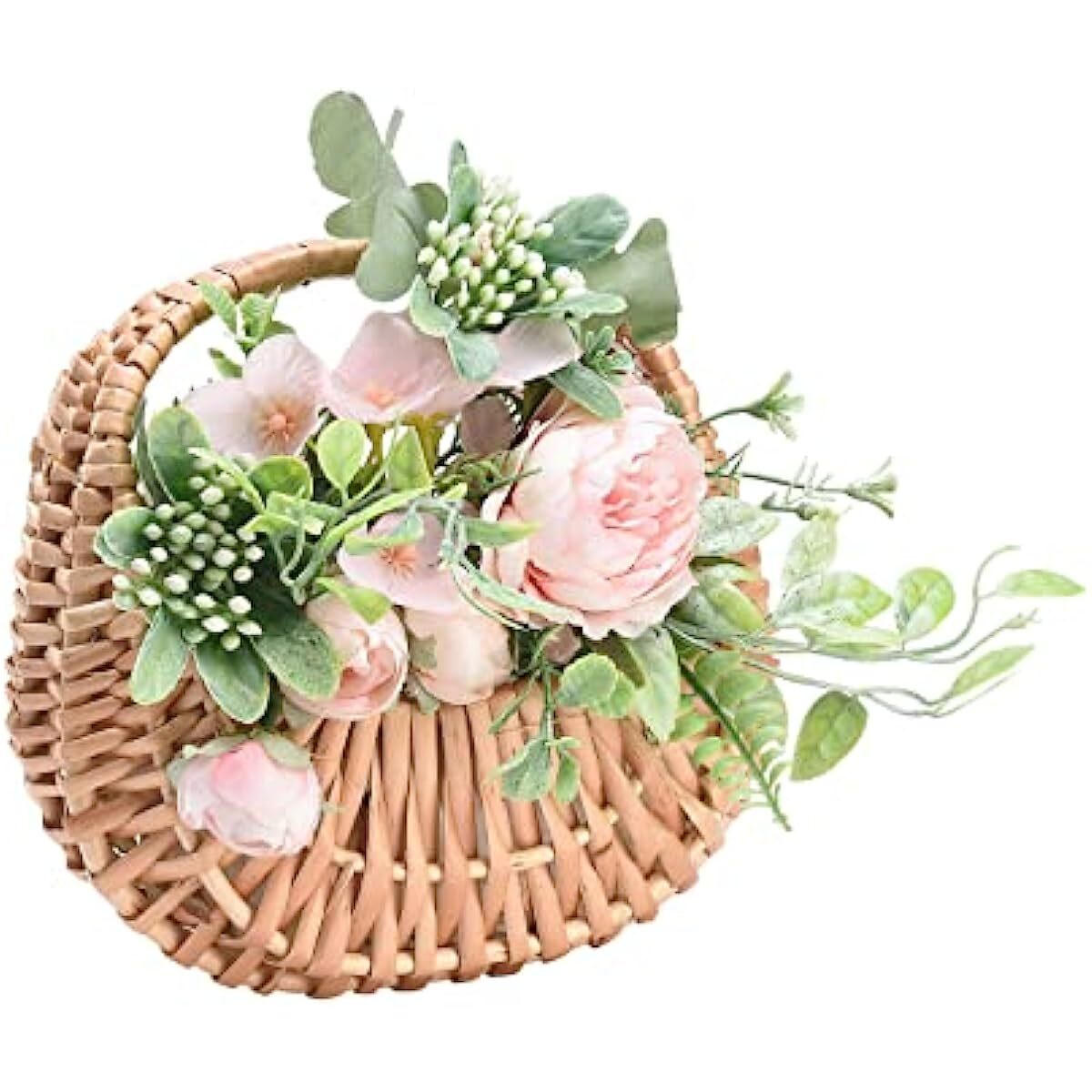 Baskets Wicker Basket with Handles Handwoven Wedding Woven Flower Baskets