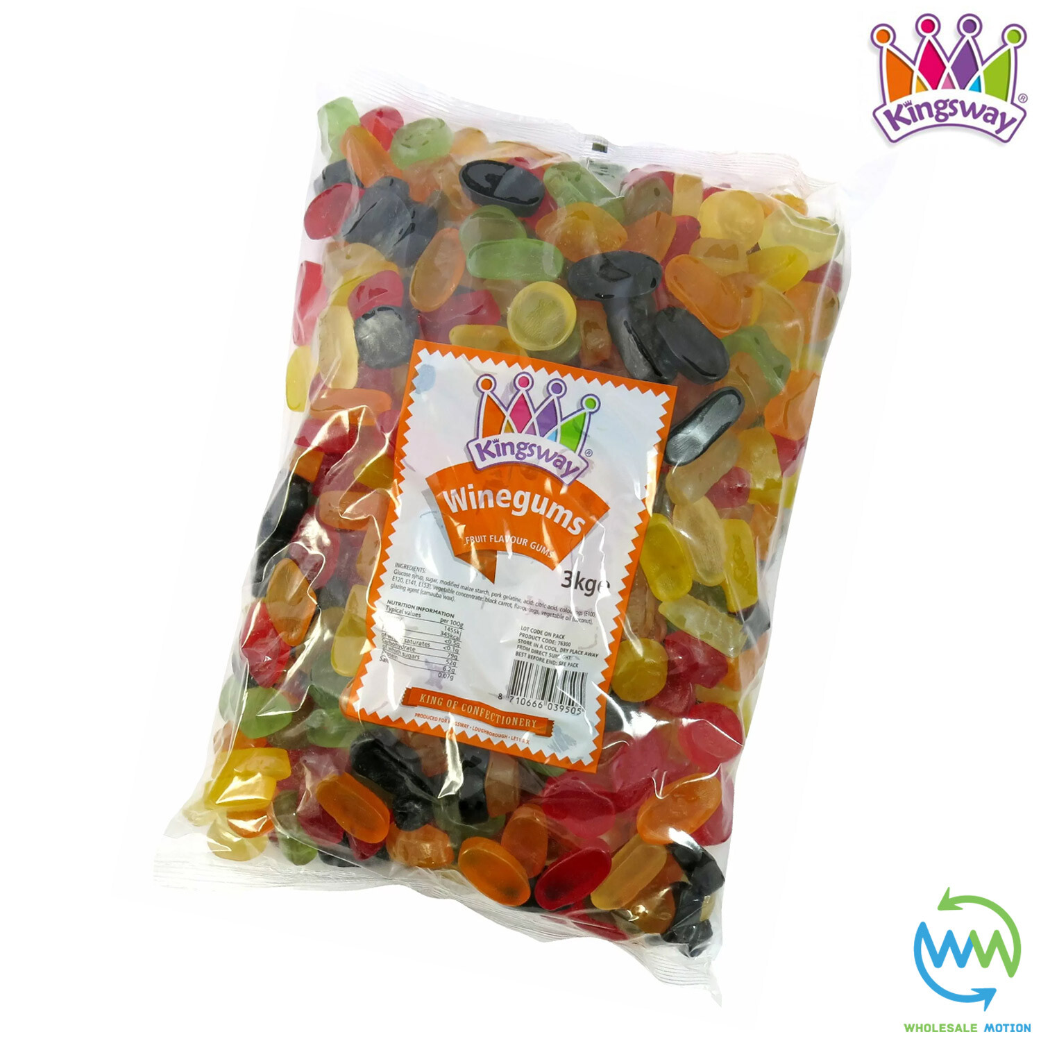 WINE GUMS Sweets GUMMY Candy FRUIT Jellies Jelly GUMMIES Kingsway PICK