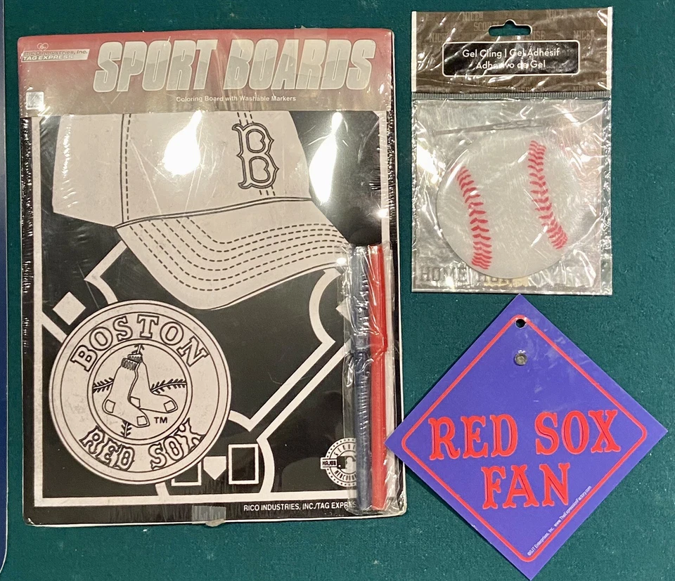 BOSTON RED SOX Bundle World Series Ball, Home/Away Keychain, Wall Sign & More! - Image 4 of 4