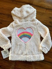 New With tags miss chievous girls Fleece jacket size 4 Rainbow