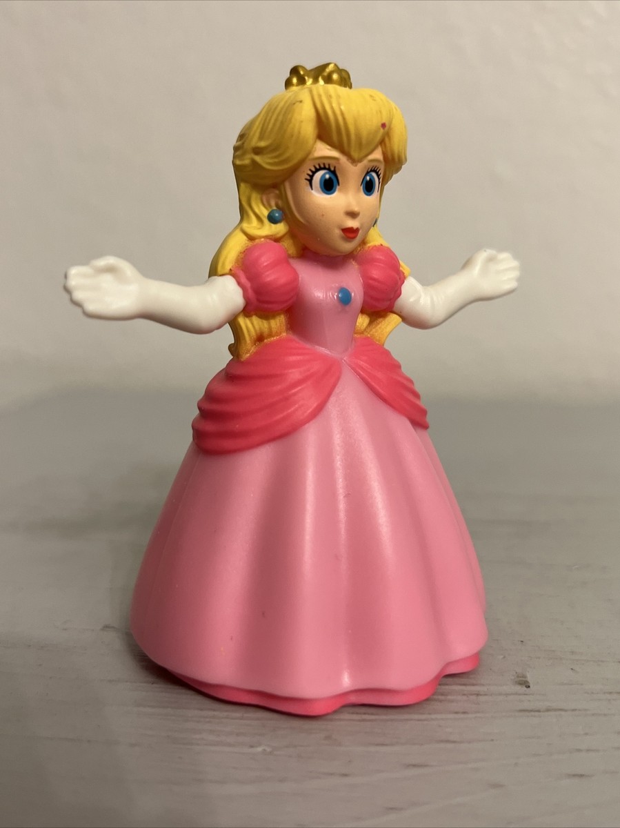 PRINCESS PEACH SUPER MARIO BROS 3” ACTION FIGURE TOY (PRE-OWNED