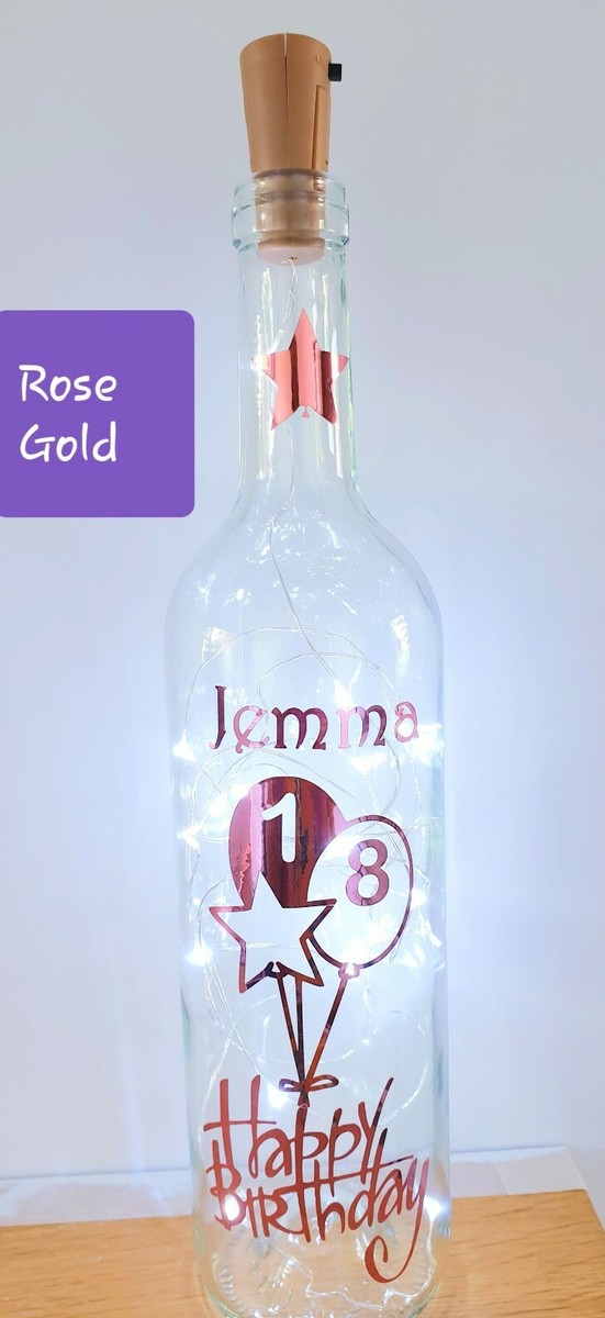 Regalo Di Compleanno Bottiglie Accensione LED Personalizzate - Foto 9