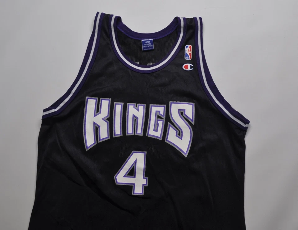 Vintage Sacramento Kings Champion Chris Webber Jersey Black Size 44 - Image 3 of 4